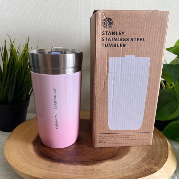 Stanley + Starbucks Korea Cherry Blossom stainless steel tumbler 473ml (16oz) - Picture 9 of 12